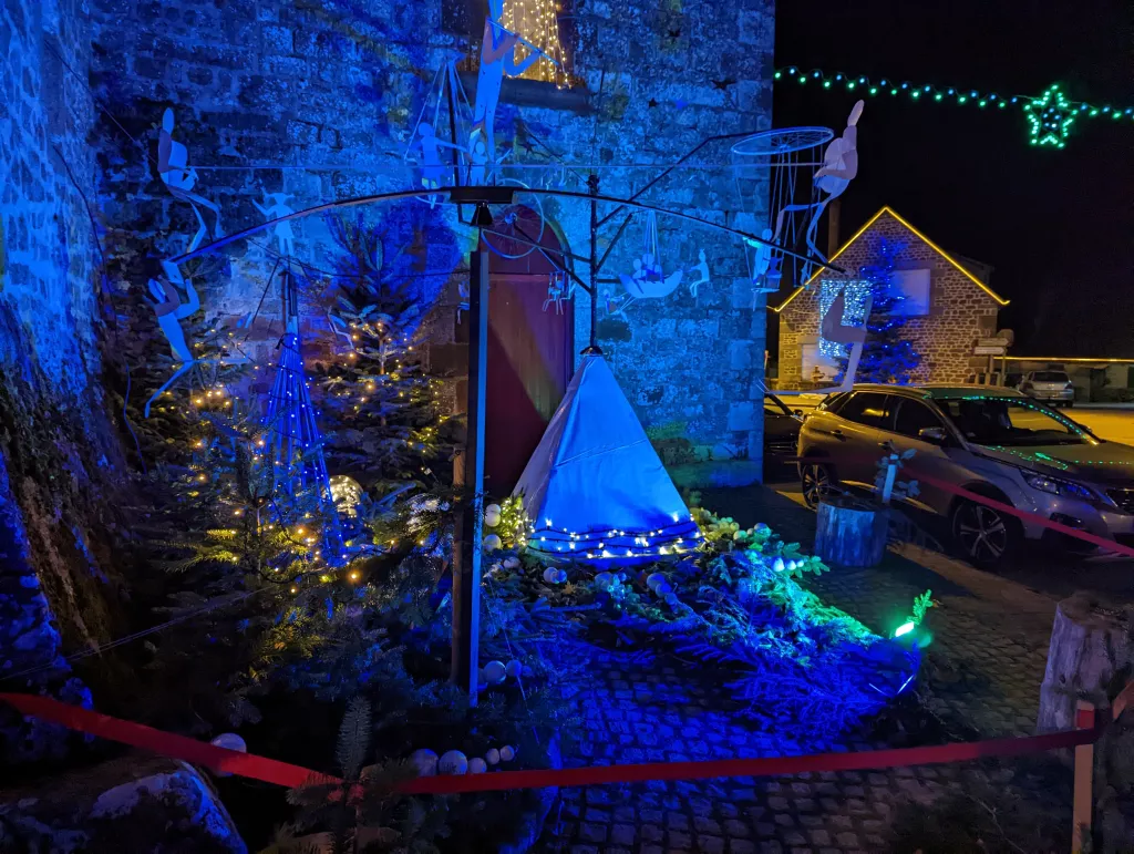Les illuminations de Noël à la Sauvagère