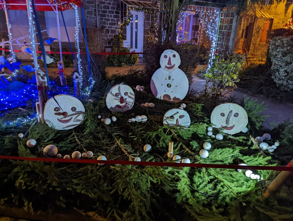 Les illuminations de Noël à la Sauvagère