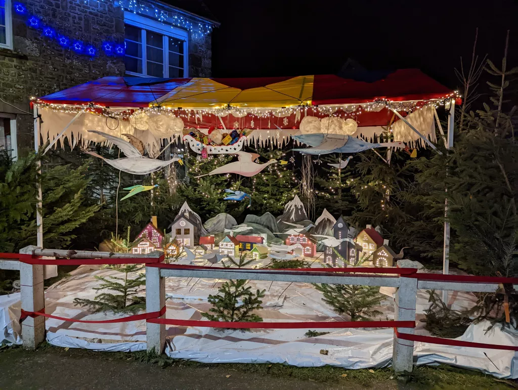 Les illuminations de Noël à la Sauvagère