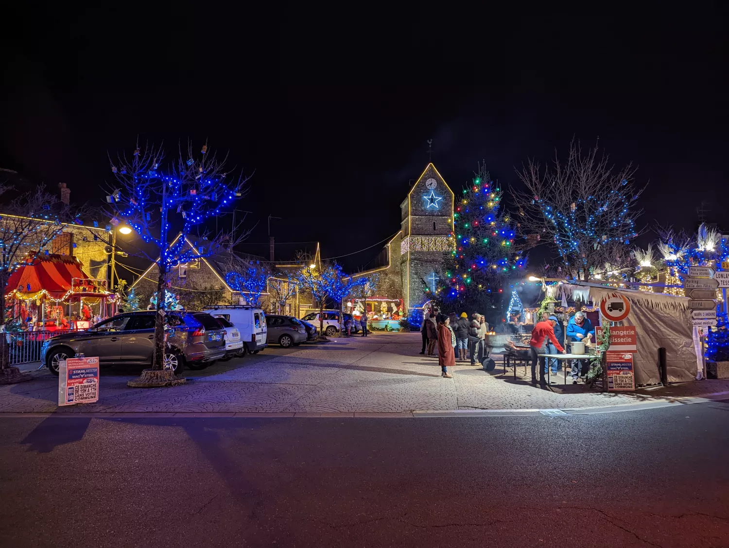 Les illuminations de Noël à la Sauvagère