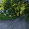 Panneau indiquant "Le chant des cailloux"